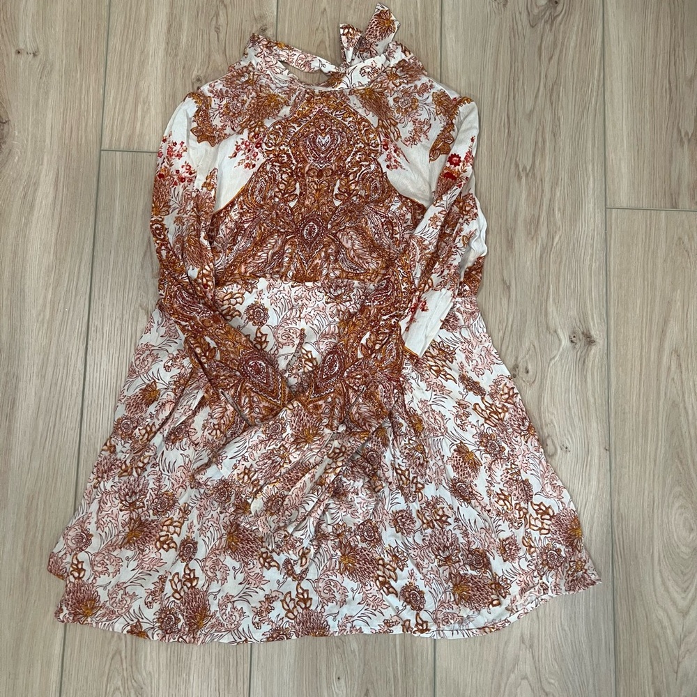 Free People - Festival Lady Luck printed tunic boho mini